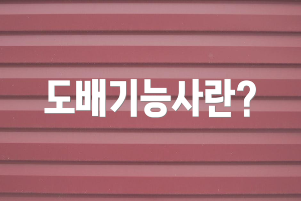 도배기능사란?