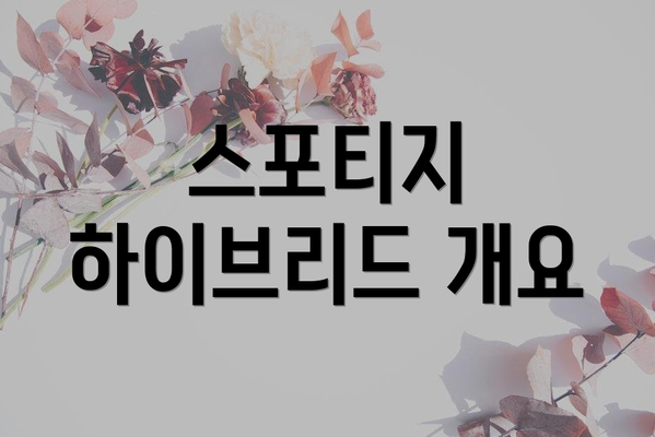 스포티지 하이브리드 개요