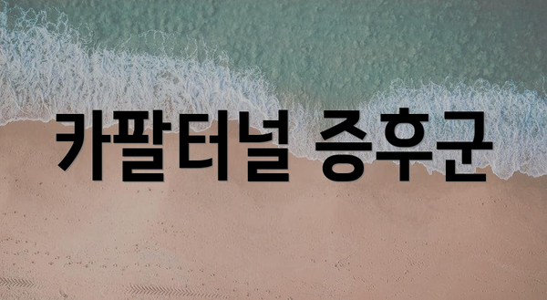 카팔터널 증후군