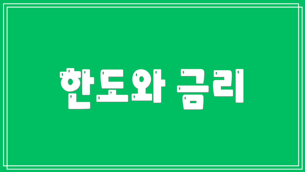 한도와 금리