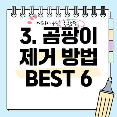 3. 곰팡이 제거 방법 BEST 6