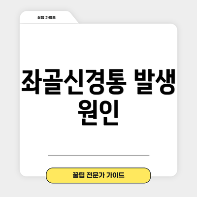 좌골신경통 발생 원인