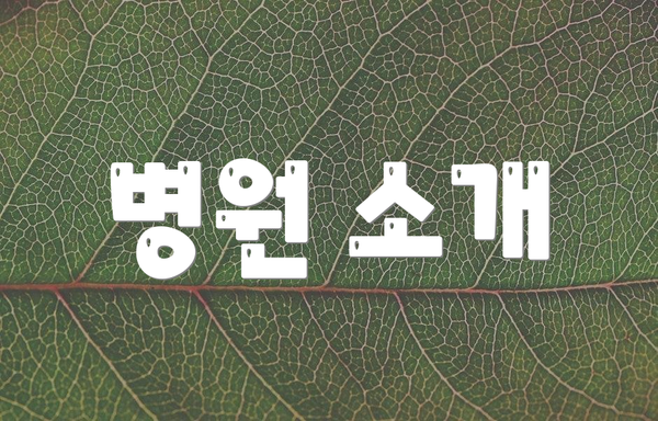 병원 소개