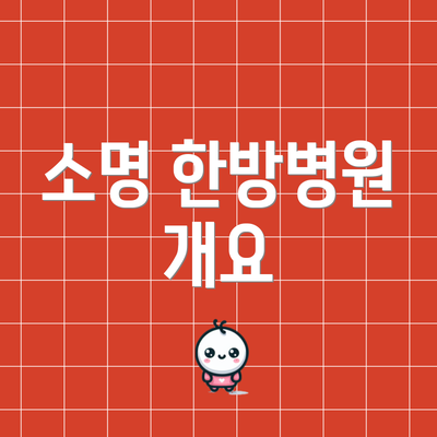 소명 한방병원 개요
