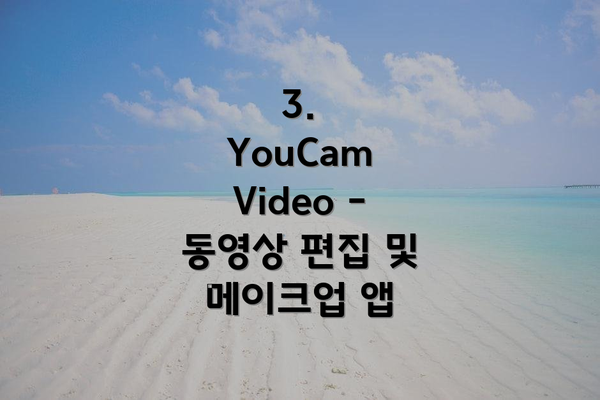3. YouCam Video – 동영상 편집 및 메이크업 앱