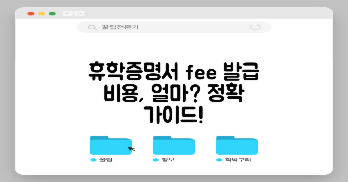 휴학증명서 발급 수수료, 얼마일까? 정확한 가이드