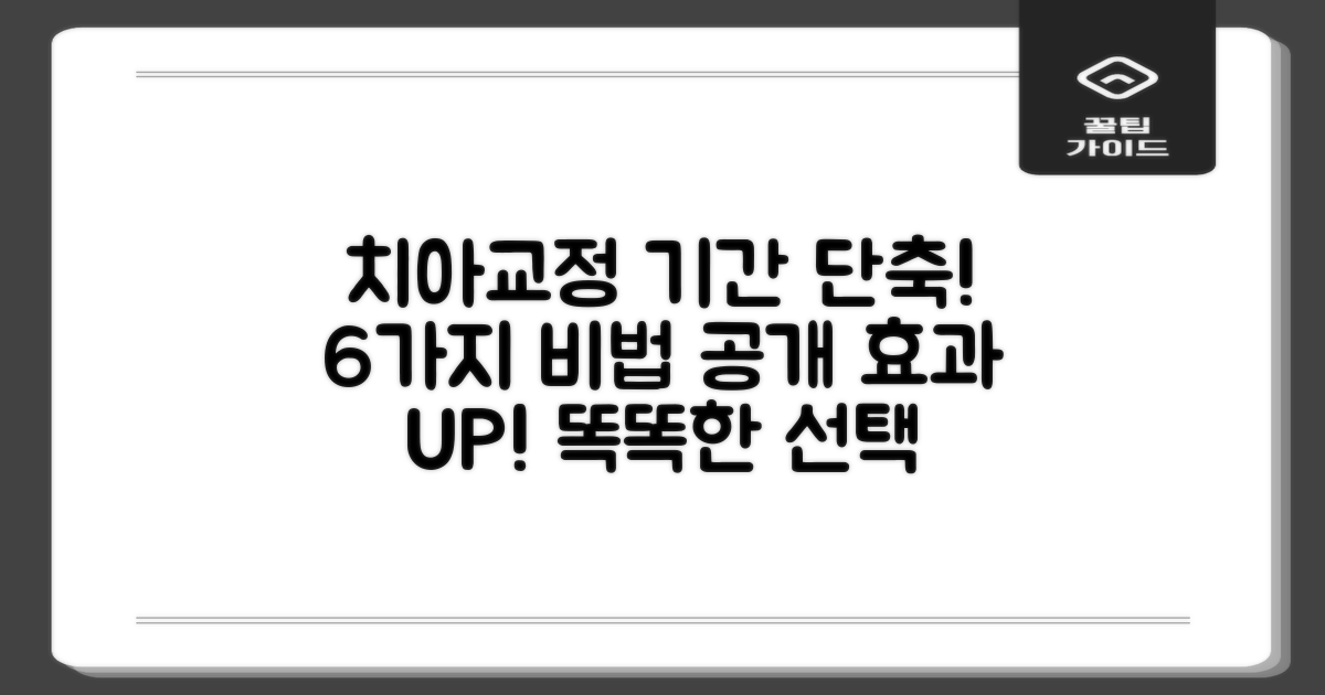 치아교정 기간 단축하는 6가지 방법: 똑똑한 선택, 효과 극대화