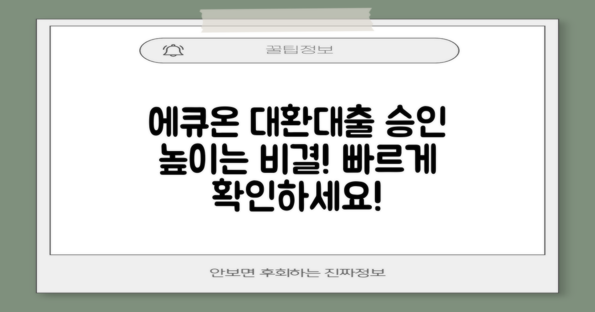 에큐온저축은행 대환대출, 승인 가능성 높이는 전략!