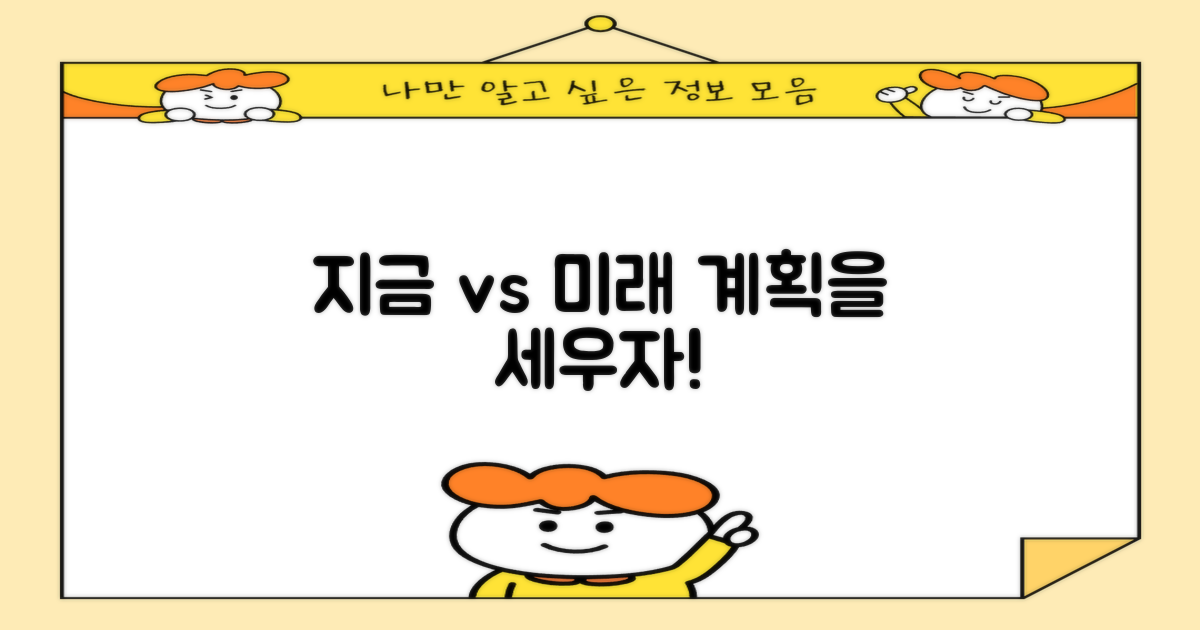 지금 당장 vs 미래 계획